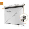 Matte white fabric ceiling hanging projection screen